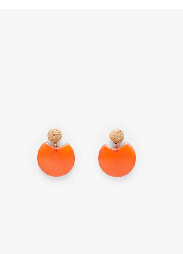 8745269 Resin stone round earrings | Eshop GS | Jordan