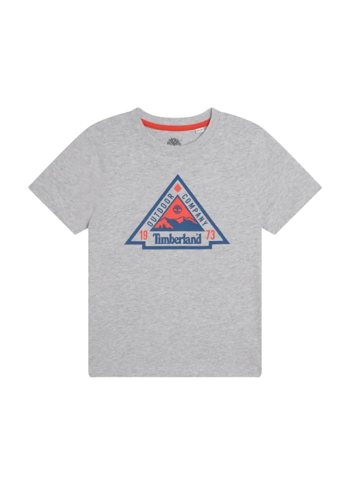 KBTKS24TSSSD20191 T60293 Ls T-Shirt Front Logo And Tree Illustration Timberland Printed 100% Cotton