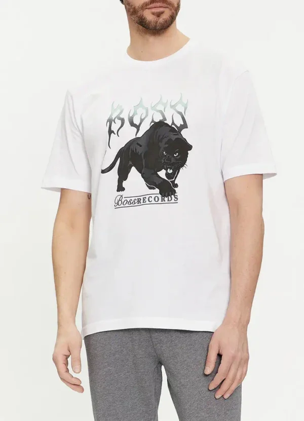 50510223 TeePantera Boss printed t-shirt with leopard and boss records print | Eshop GS | Jordan