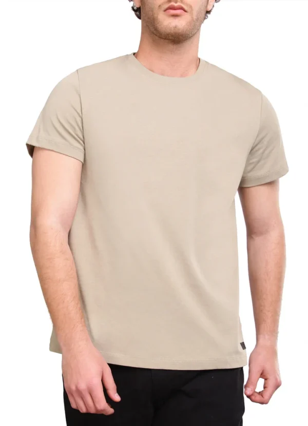 24050MB T-shirt with back linen vertical two stripes and MB rectangular rubber badge on bottom J | Eshop GS | Jordan