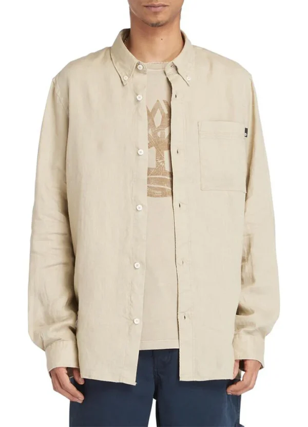 A66B9 Mill Brook Linen Chest Pocket Shirt LS | Eshop GS | Jordan