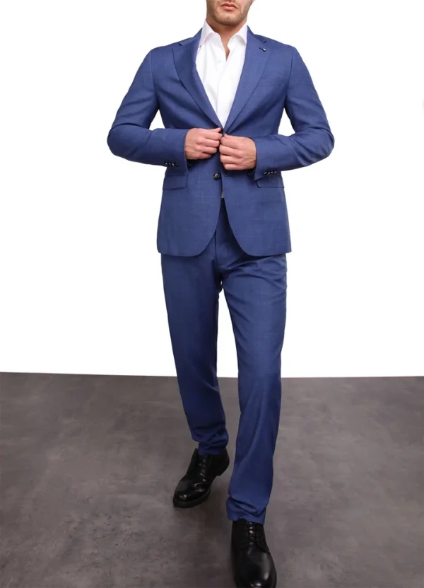 SPE241028TO12MB Toulon Drop 8 modern fit plain heather suit with plain tonal lining 240g/260g NL | Eshop GS | Jordan