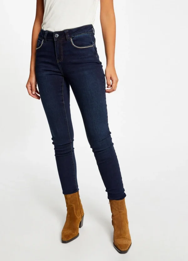 232-PAWEL Slim trousers with details at the front pocket | Eshop GS | Jordan