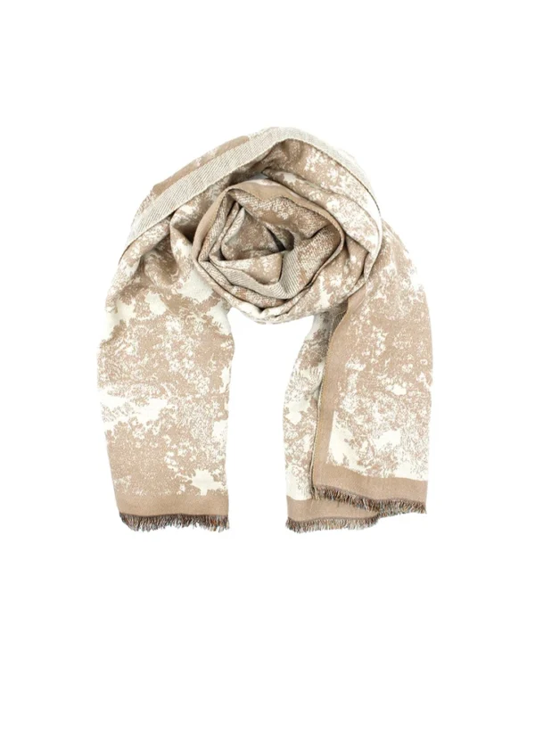 18939 Camel printed scarf | Eshop GS | Jordan