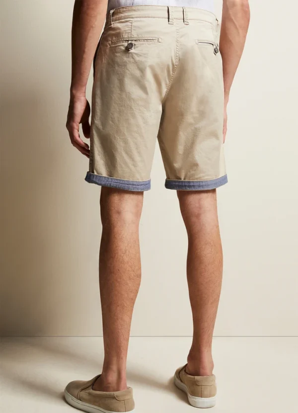 4379/56440A Chino cotton bermuda shorts with chambray contrast inside | Eshop GS | Jordan