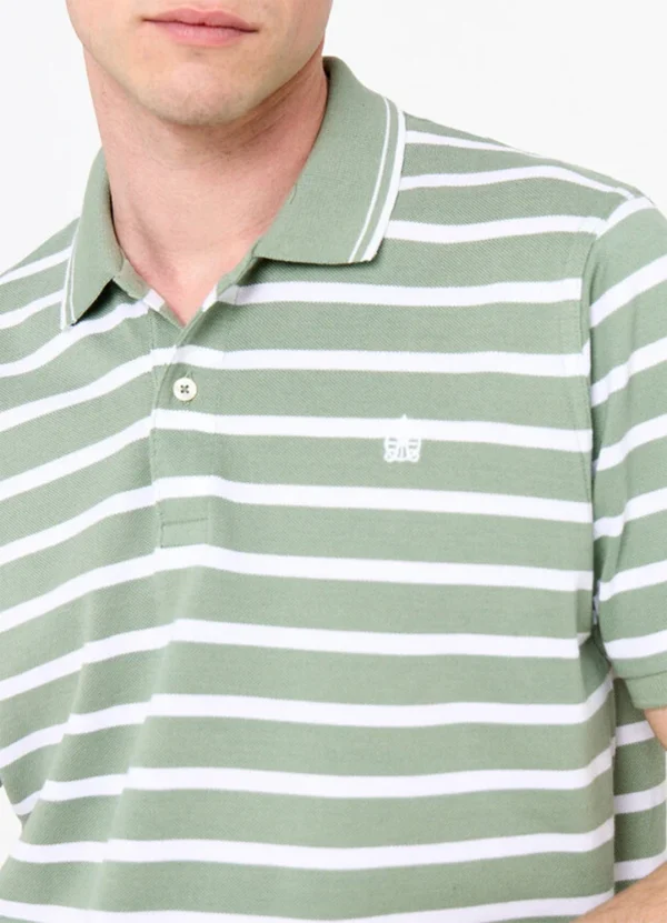 5587397 SS striped pique polo shirt with logo on chest | Eshop GS | Jordan