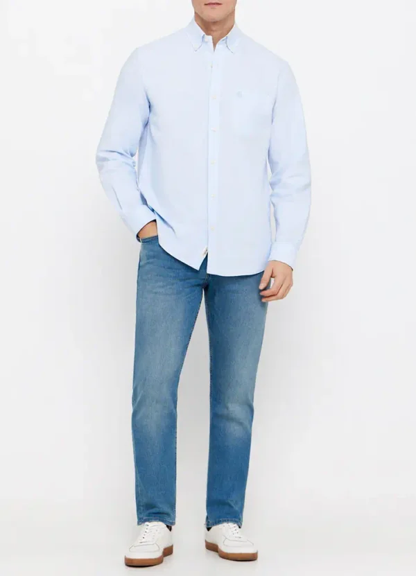 7217160 Regular fit jeans in medium blue wash with front wrinkles | Eshop GS | Jordan