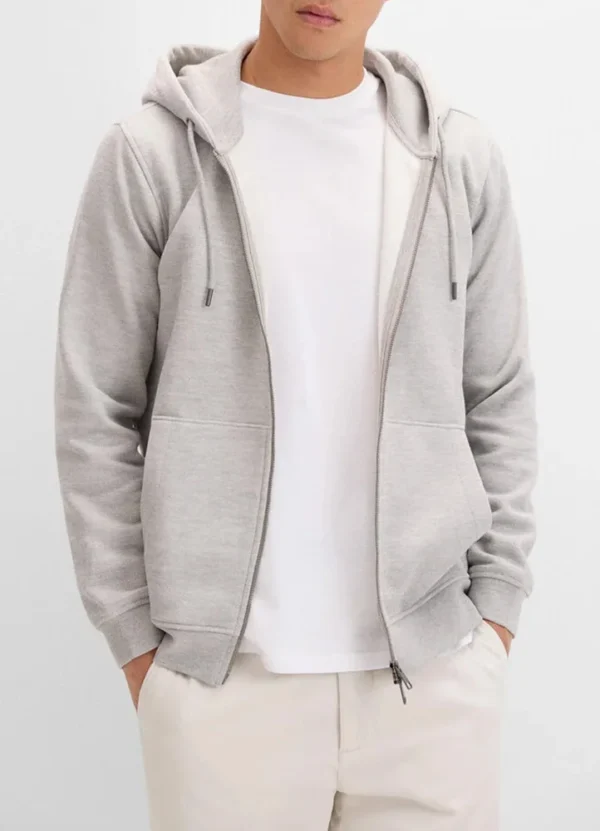 5598006 Sweatshirt cardigan with hood, cord, kangaroo pkts & full zip | Eshop GS | Jordan