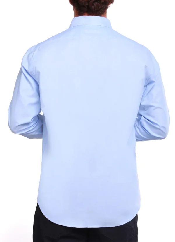 CM0163 Long sleeve casual plain oxford button down modern fit shirt | Eshop GS | Jordan