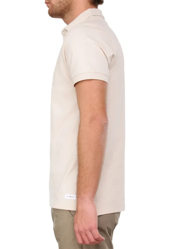 SPEA24108AR22 Arto plain soft pique poloshirt with MB rectangular woven label on bottom | Eshop GS | Jordan