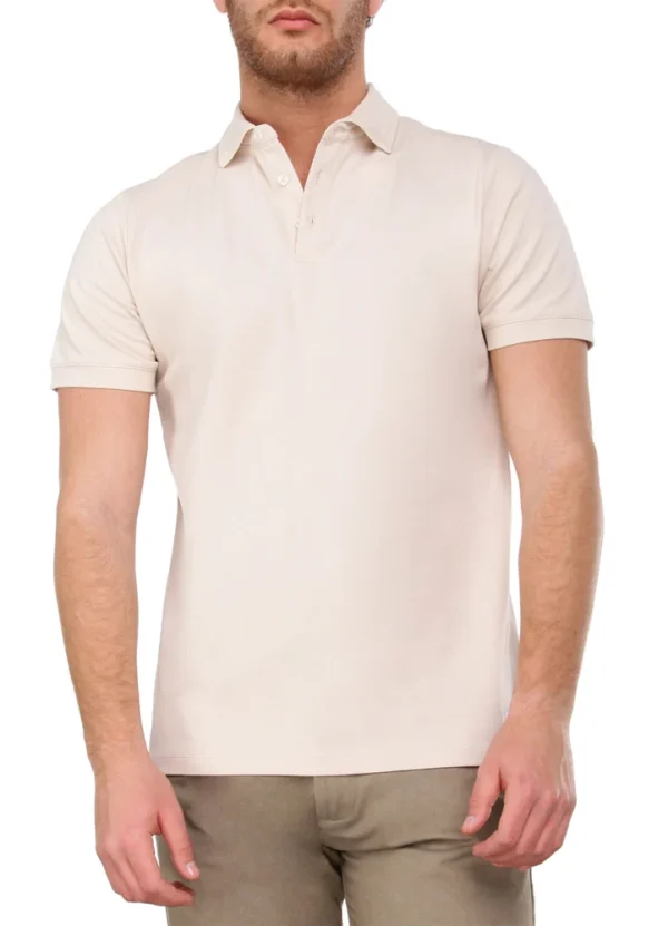 SPEA24108AR22 Arto plain soft pique poloshirt with MB rectangular woven label on bottom | Eshop GS | Jordan