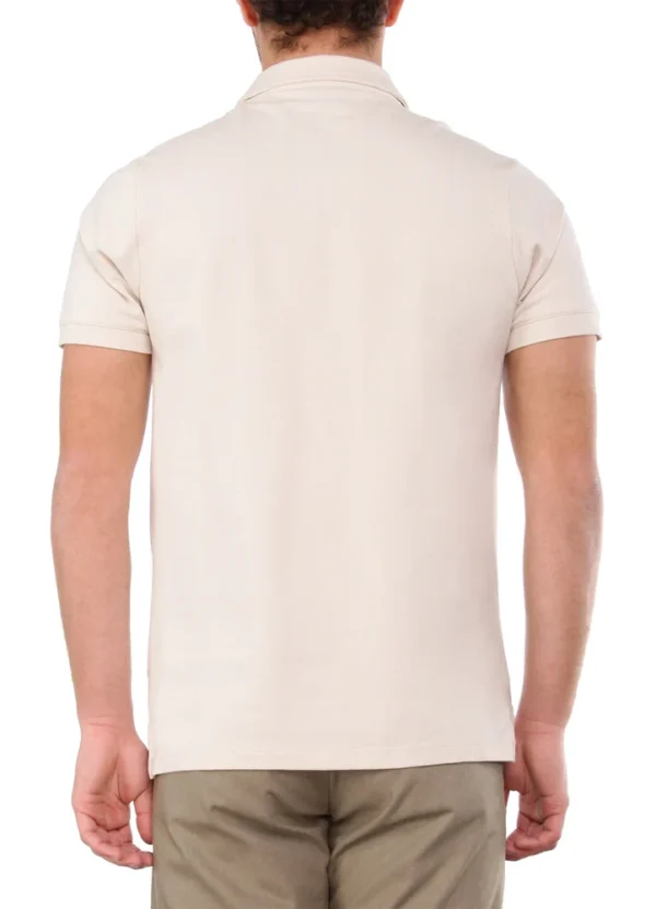 SPEA24108AR22 Arto plain soft pique poloshirt with MB rectangular woven label on bottom | Eshop GS | Jordan