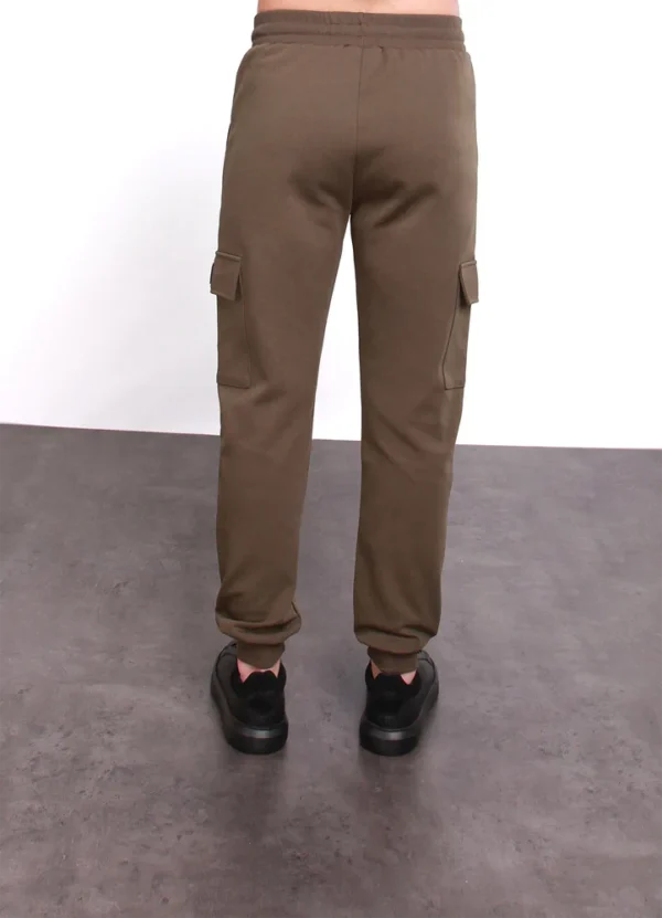 24085MB Drawstring cuffed cargo sweat pants with MB square rubber badge on pocket J | Eshop GS | Jordan