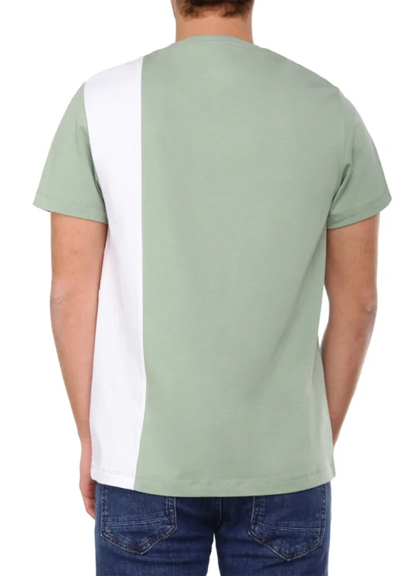 24049MB T-Shirt with contrast vertical stripe and small Maison Brown printJ | Eshop GS | Jordan