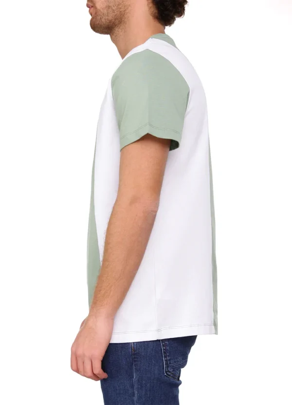 24049MB T-Shirt with contrast vertical stripe and small Maison Brown printJ | Eshop GS | Jordan
