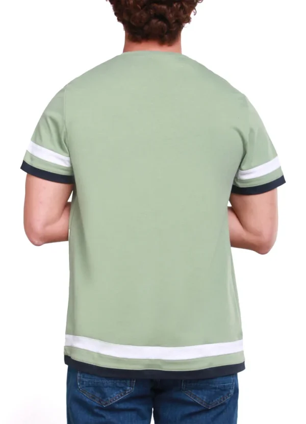 24054MB T-shirt with three stripes on sleeves and bottom and MB print on chest J | Eshop GS | Jordan