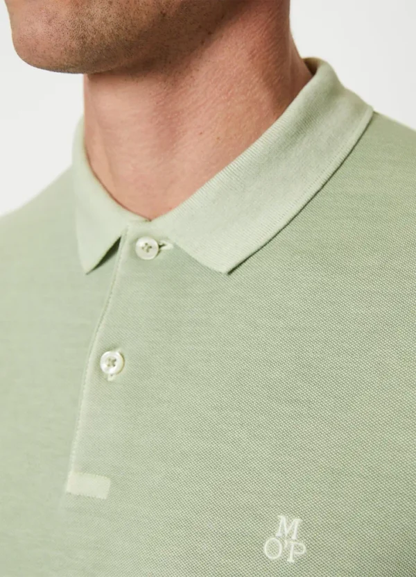 M22249653190 Washed basic poloshirt with embroidered MOP on chest | Eshop GS | Jordan
