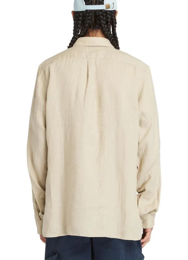 A66B9 Mill Brook Linen Chest Pocket Shirt LS | Eshop GS | Jordan