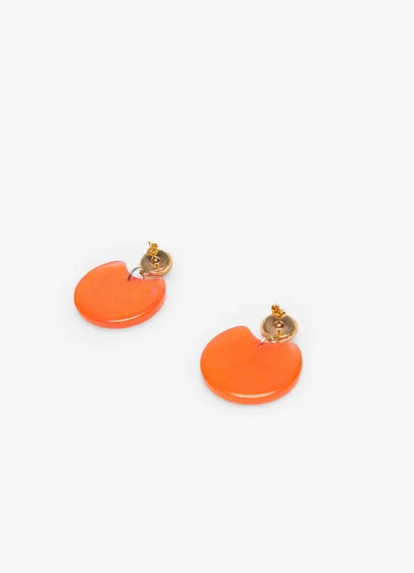 8745269 Resin stone round earrings | Eshop GS | Jordan