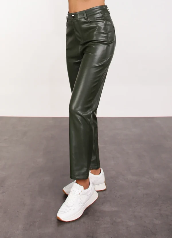 AWMWW245PP3PU0215 2 24246 PU 5 pocket high-waist trousers with straight-leg.