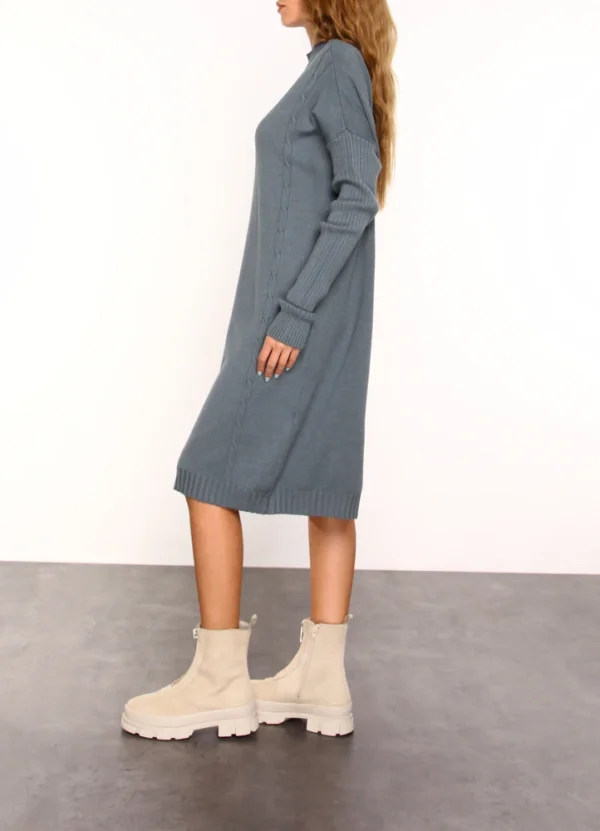 AWMWW24DSMDVI0140 2 INS2303045CMB Plain knitted midi dress