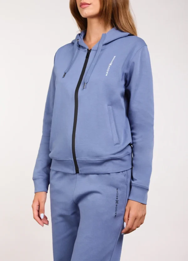 24224 Hooded sweatshirt with zip fastening and logo at the chest, matching sweat pant | Eshop GS | Jordan