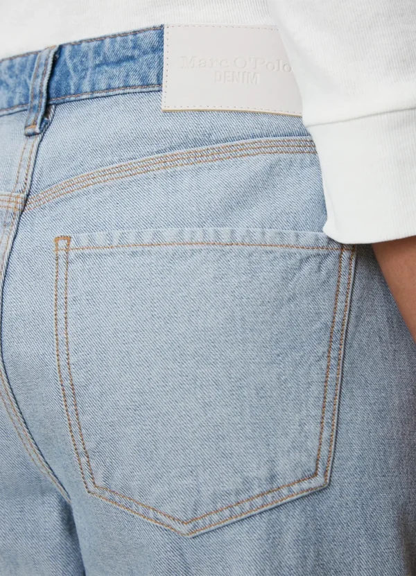 441913312313 High waist denim trousers with wide leg and regular length | Eshop GS | Jordan