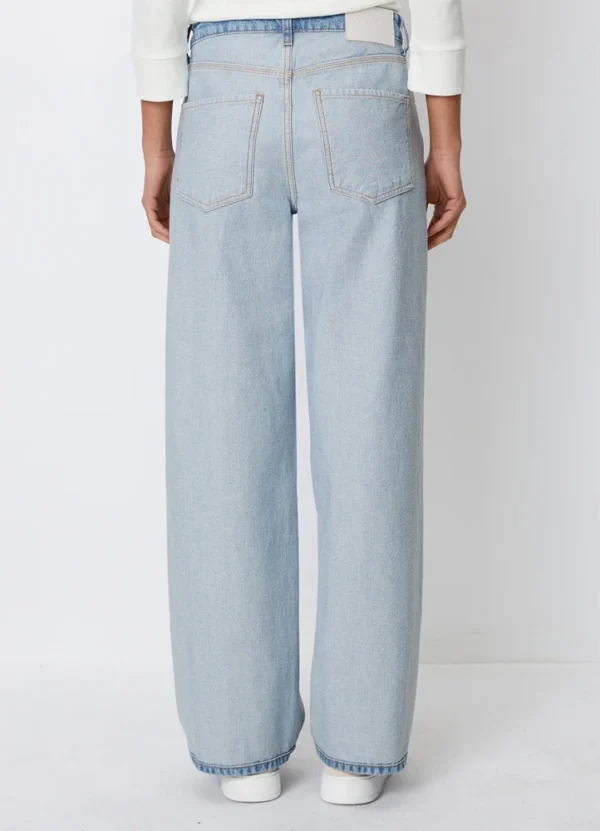 441913312313 High waist denim trousers with wide leg and regular length | Eshop GS | Jordan