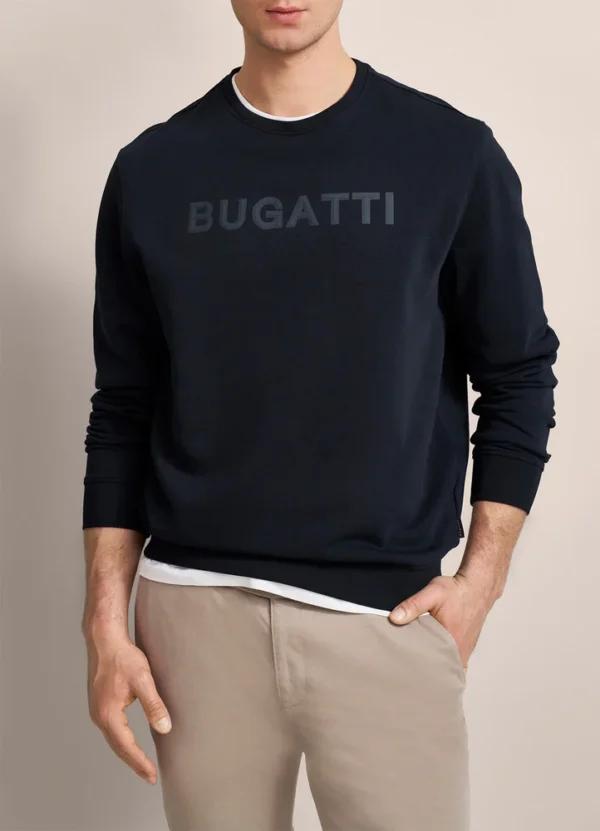 8650/65070B Crew neck sweatshirt with bugatti print | Eshop GS | Jordan