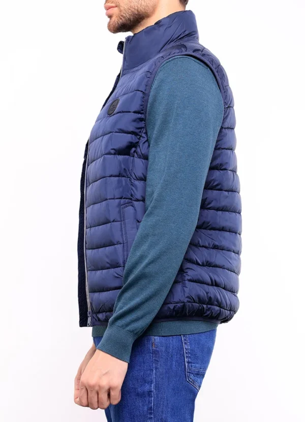 SPE24301MO08MB Mountain quilted puffed vest with MB badge on chest | Eshop GS | Jordan
