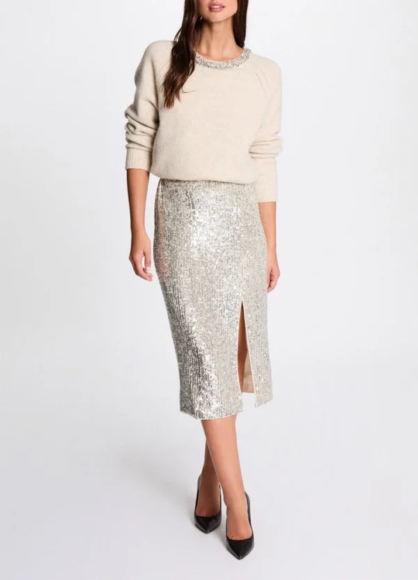 242-JESQUIA Midi full sequence skirt | Eshop GS | Jordan
