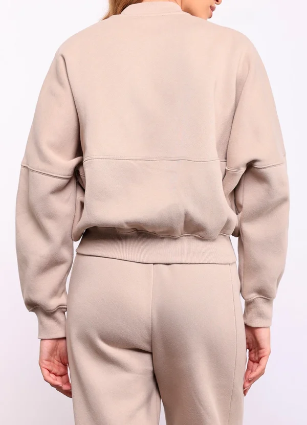 LS18/24355 Sweatshirt cardigan with dropped shoulders, ribbed trims, zip fastening & matching sweat | Eshop GS | Jordan