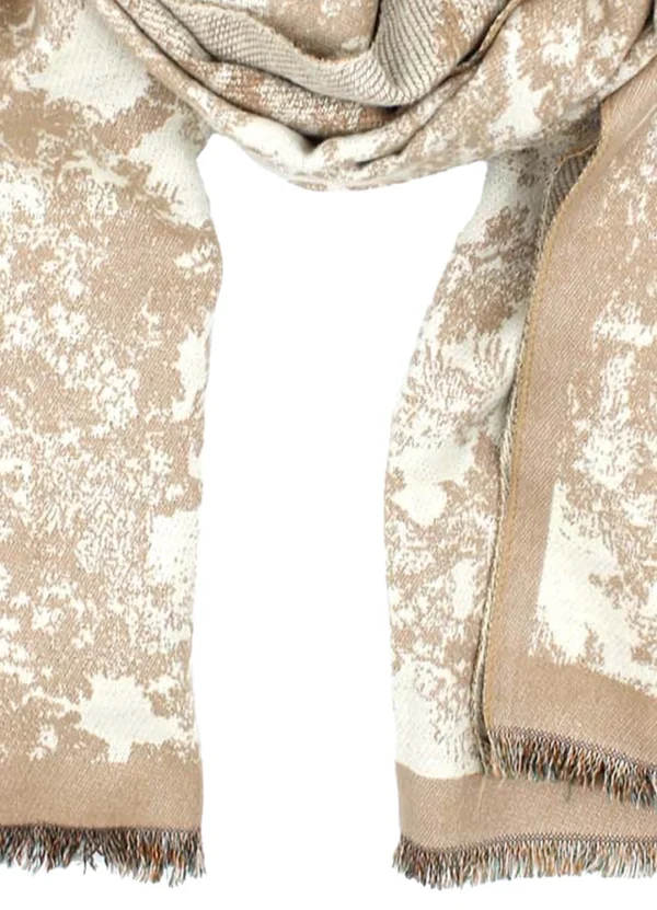 18939 Camel printed scarf | Eshop GS | Jordan