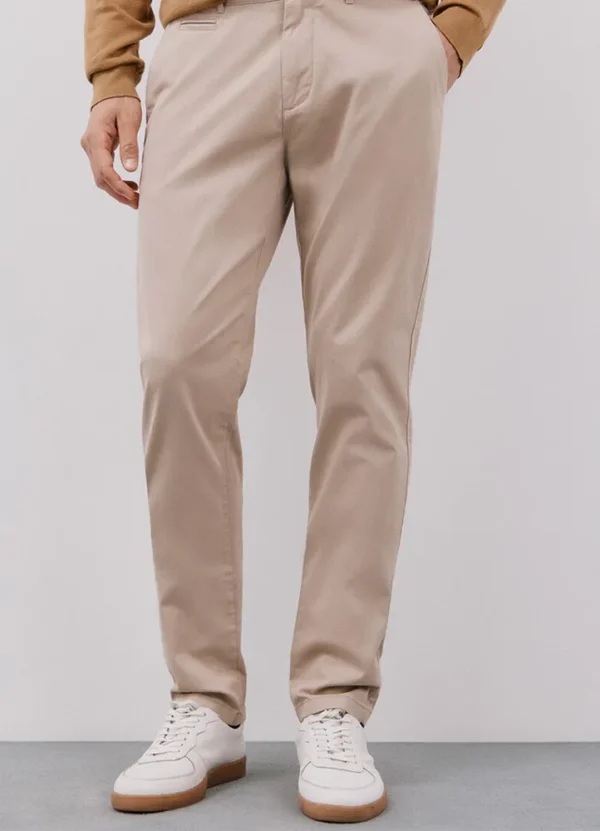 1239452 Slim fit mid-weight plain chino pants | Eshop GS | Jordan