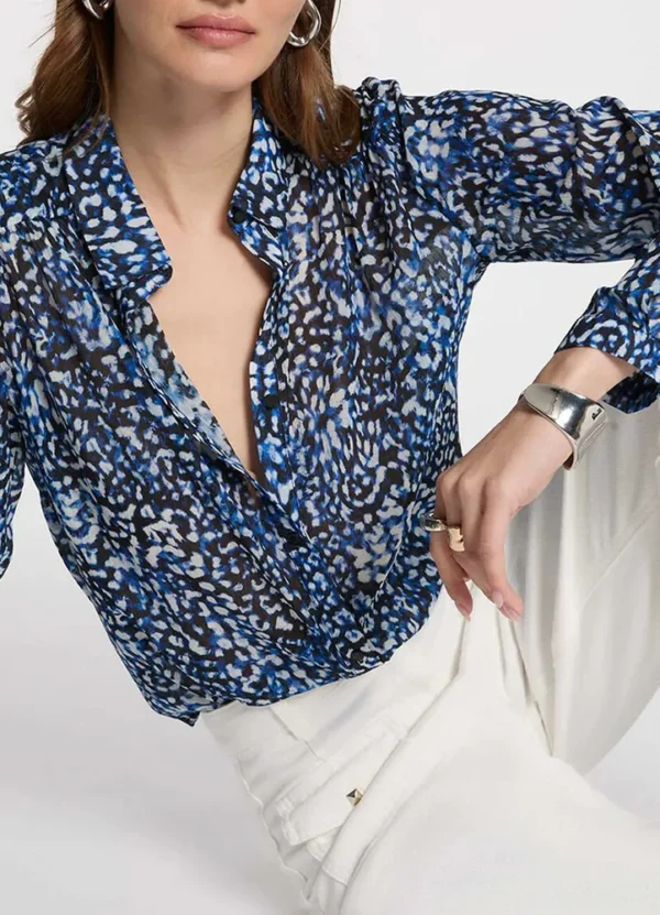 251-CARRA.F LS AOP shirt in navy, blue and white | Eshop GS | Jordan