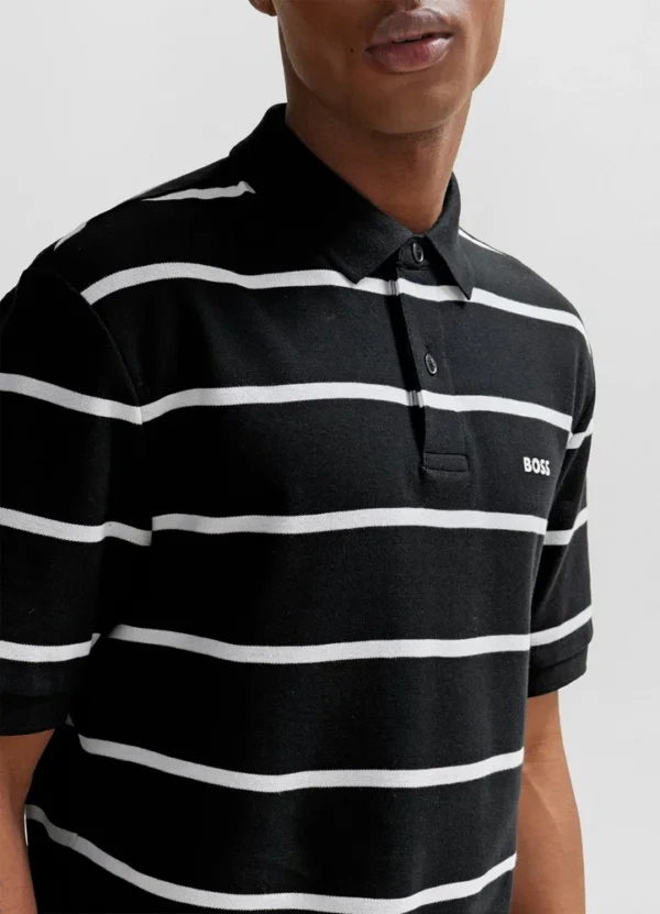 50508327 PalesStripe striped poloshirt with boss logo on chest | Eshop GS | Jordan