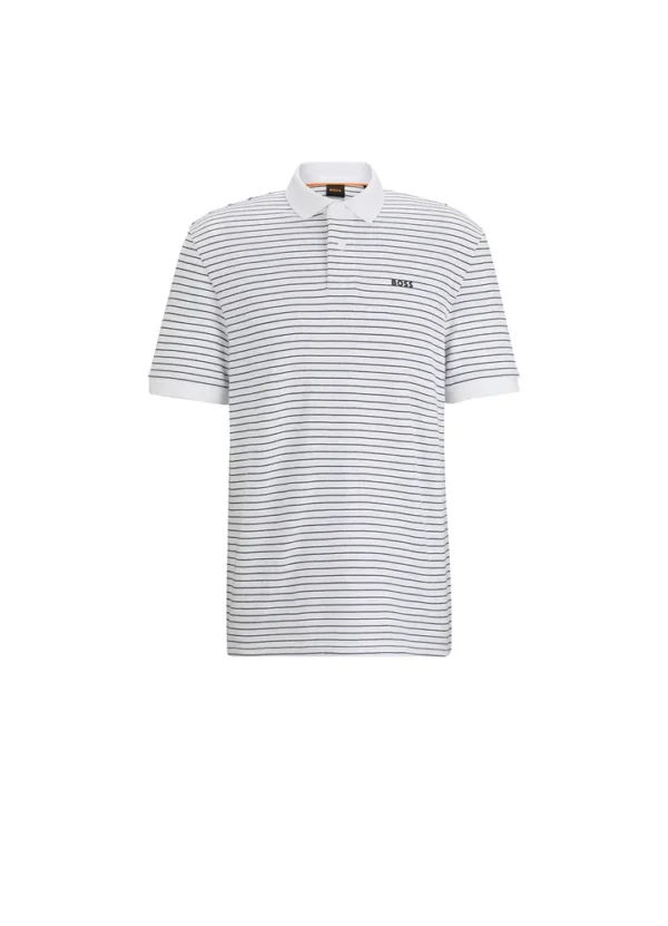 50508327 PalesStripe big striped poloshirt with boss logo on chest | Eshop GS | Jordan