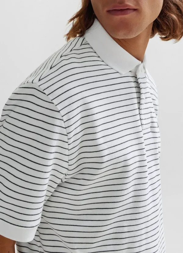 50508327 PalesStripe big striped poloshirt with boss logo on chest | Eshop GS | Jordan