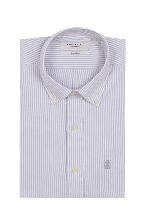 1769302 LS, tailored fit, striped oxford BD shirt with a chest pocket | Eshop GS | Jordan