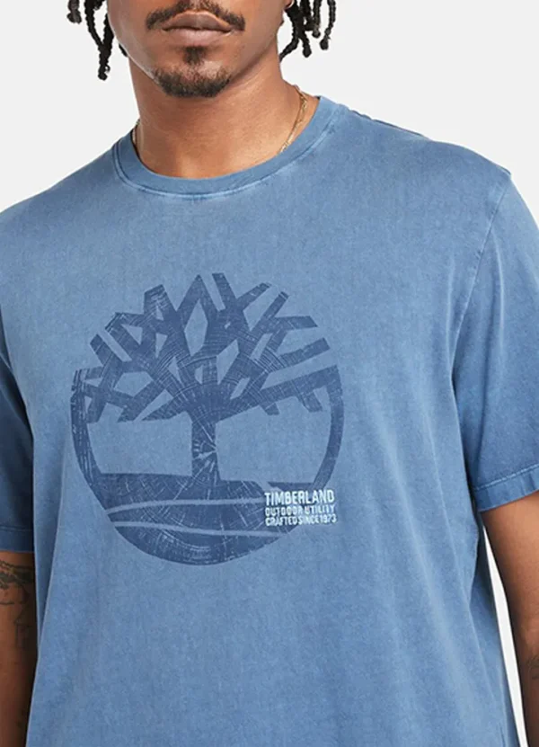 A5UEK Merrymack River Garment Dye Logo Graphic Tee | Eshop GS | Jordan