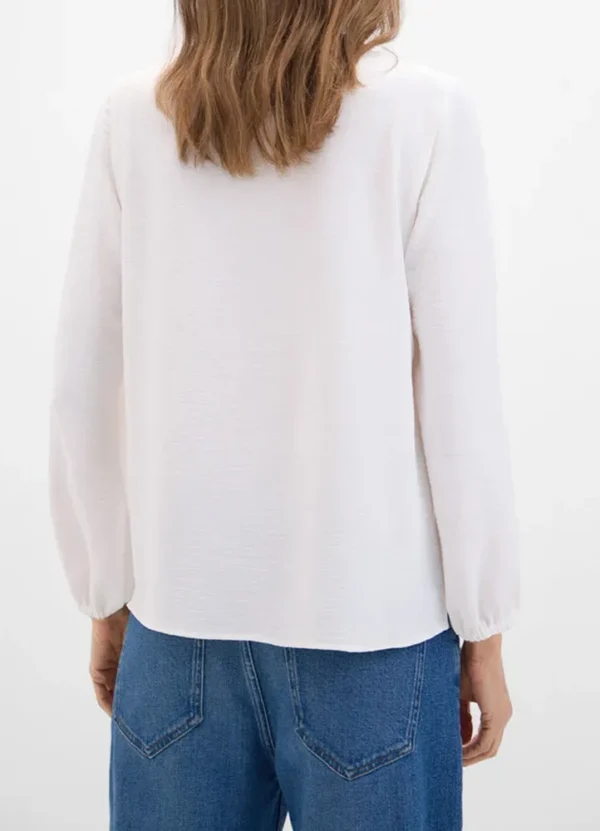 5709791 LS V-neck blouse with metal buttons closure | Eshop GS | Jordan