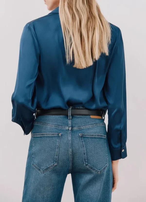 5709794 LS V-neck satin shirt | Eshop GS | Jordan