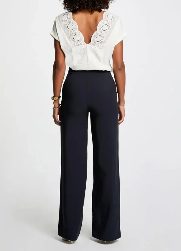 251-PINO.F Wide dress pants with side buttons and front pleats | Eshop GS | Jordan