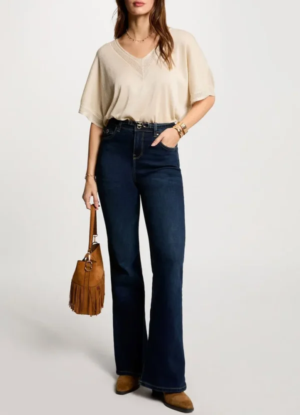 241-MCHRIS SS v-neck knitwear with lurex | Eshop GS | Jordan