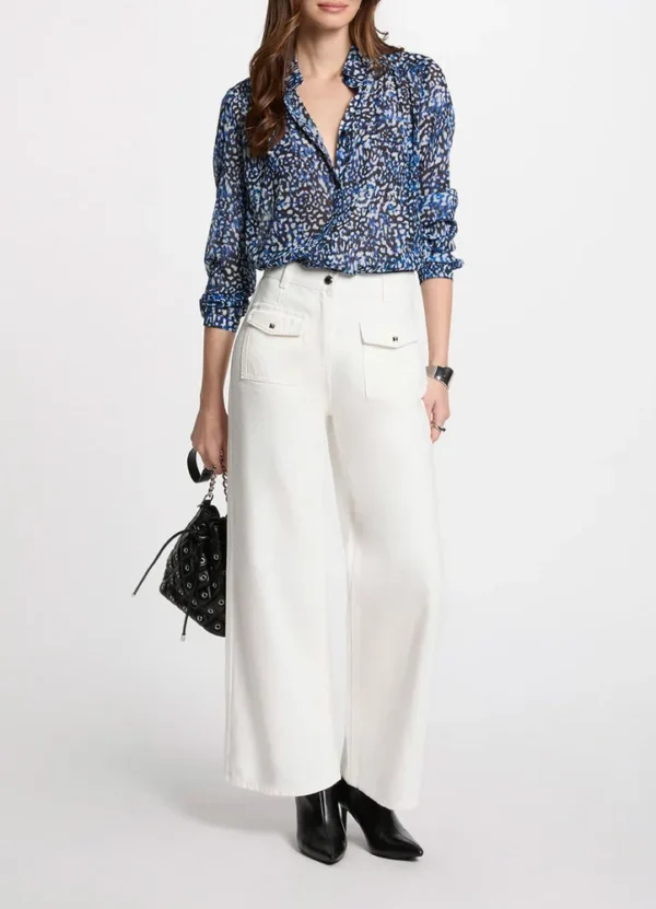 251-CARRA.F LS AOP shirt in navy, blue and white | Eshop GS | Jordan