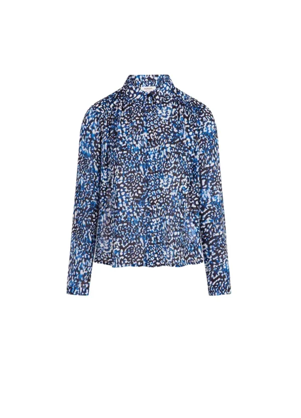 251-CARRA.F LS AOP shirt in navy, blue and white | Eshop GS | Jordan
