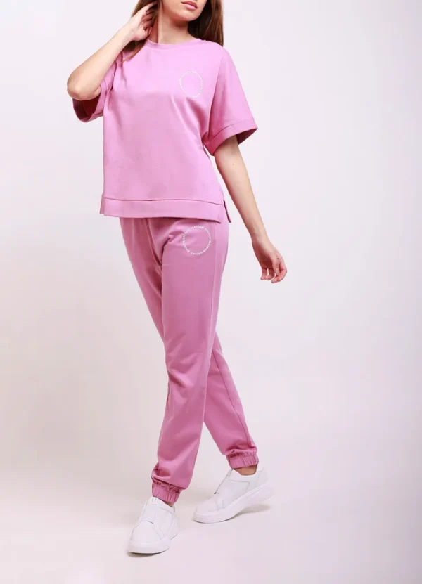 25015/LR16 JD143 -Cuffed sweat pant with printed logo & matching t-shirt | Eshop GS | Jordan