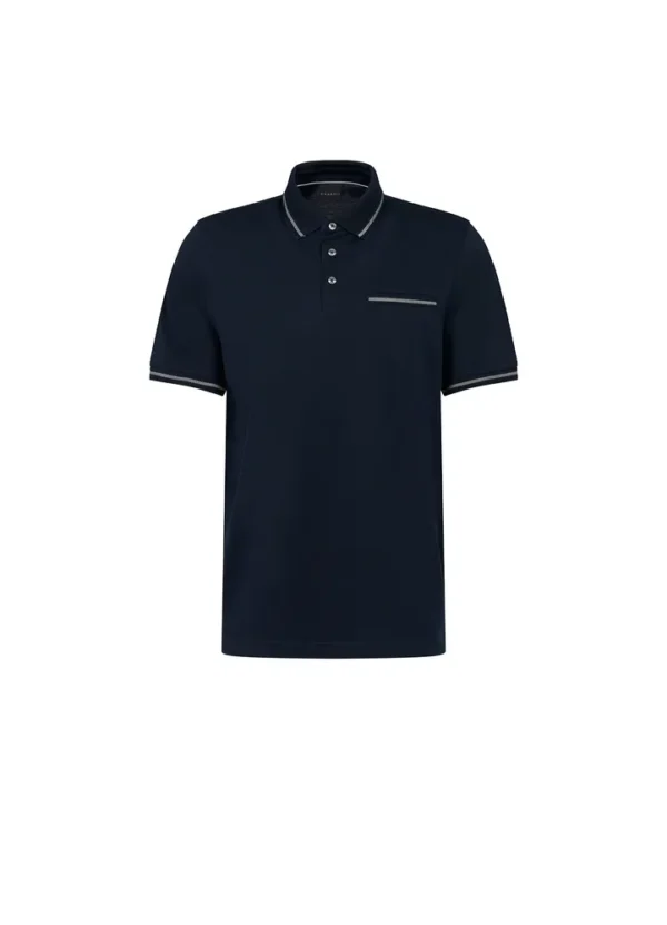 8151/75100C Mercerized poloshirt with tipped collar and sleeves with pocket | Eshop GS | Jordan