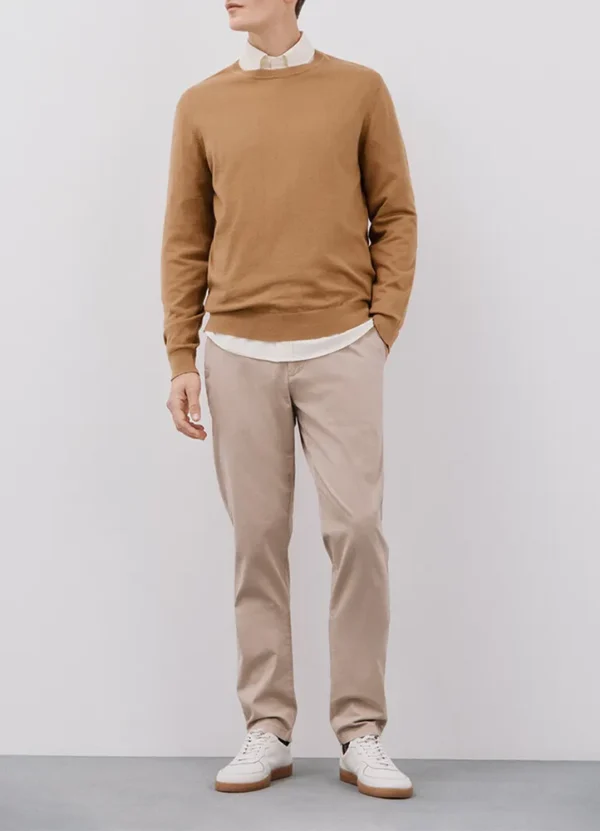 1239452 Slim fit mid-weight plain chino pants | Eshop GS | Jordan
