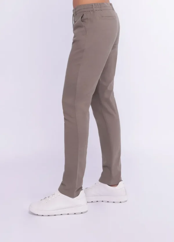 25074MB Drawstring linen mix pants with one pleat-25074MB | Eshop GS | Jordan